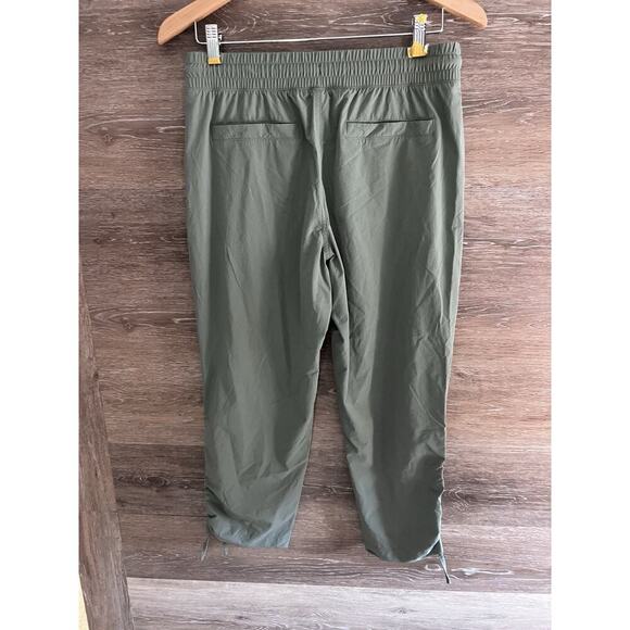 GAP GAPFIT Ribbed Side Pocket Hiking Joggers Pants Women Small Green - Picture 10 of 10
